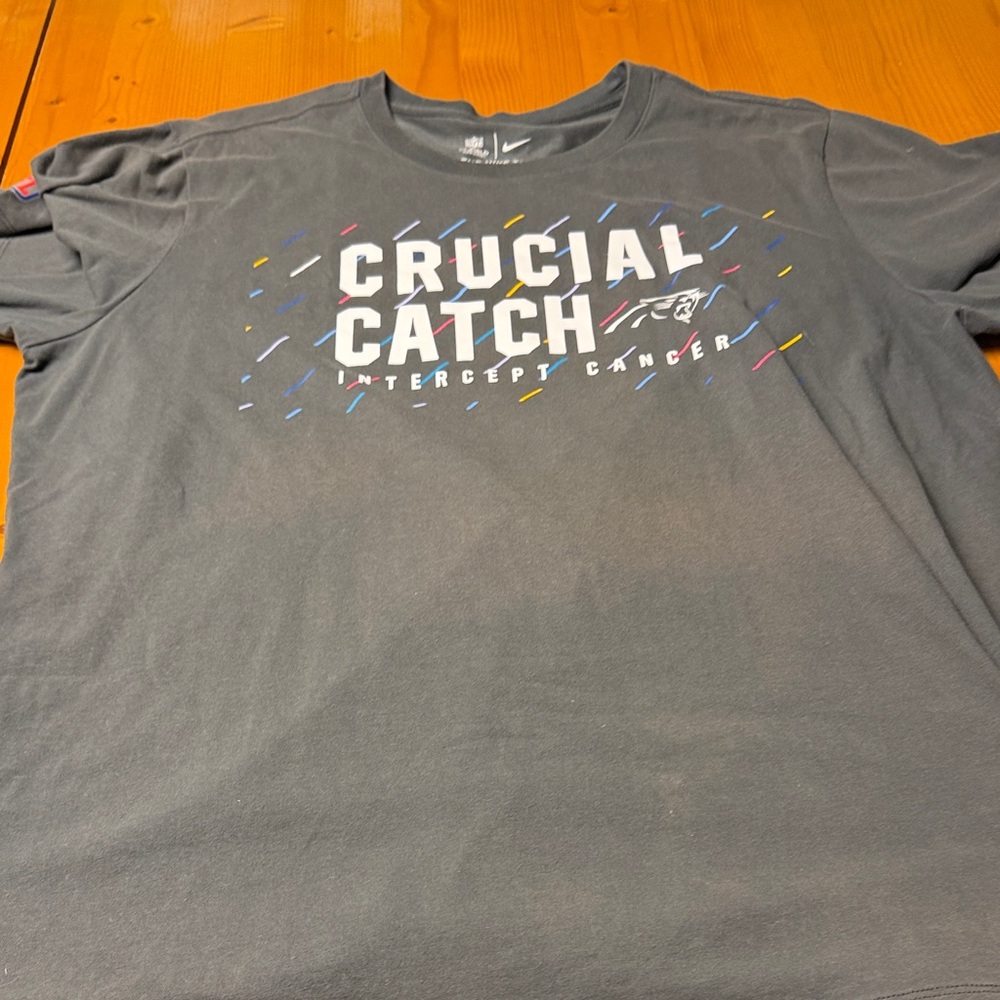 Carolina Panthers Nike Gray Crucial Catch Tee